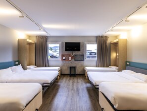 Hypo-allergenic bedding, individually decorated, individually furnished