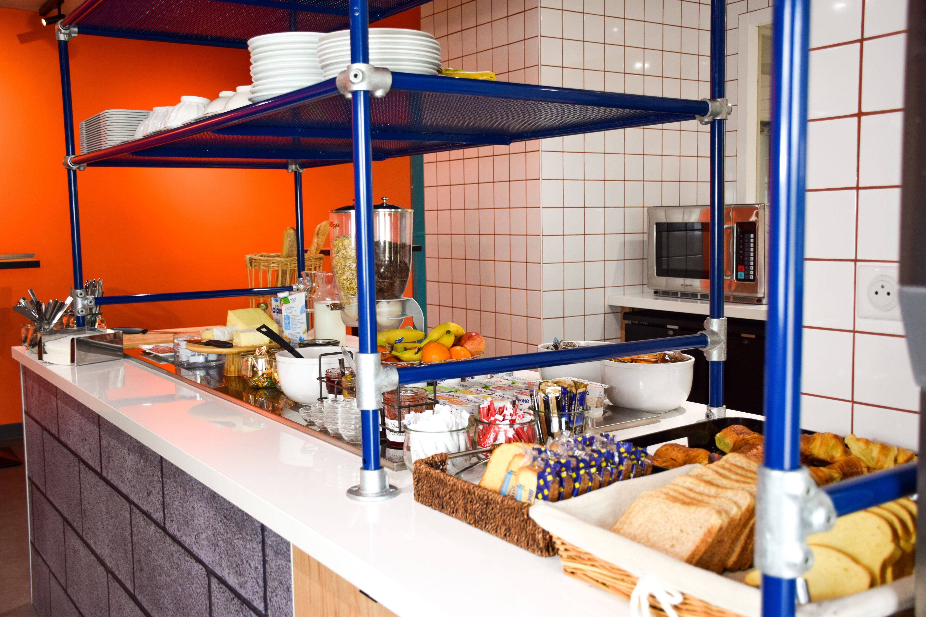 daily buffet breakfast (eur 11.50 per person)