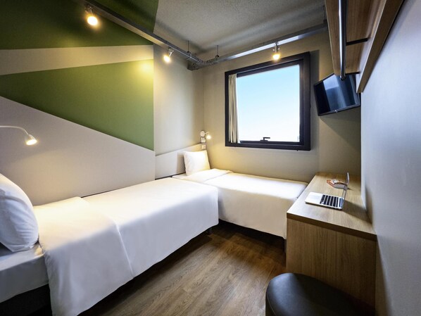 Habitació estàndard, 2 llits individuals | Wifi gratuïta i roba de llit 