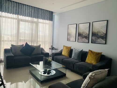 Exquisite one bedroom apartment located in CBD Gaborone, Botswana.