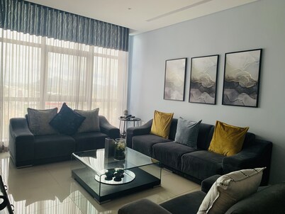 Exquisite one bedroom apartment located in CBD Gaborone, Botswana.