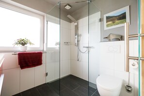 Shower, hair dryer, towels, soap - Red vacation home Holiday homes Gehlen Monschau Eifel High Fens (Monschau)