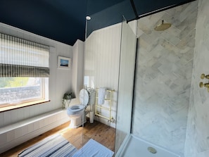 Shower, hair dryer, towels, soap - * Fisherman’s Cottage * with river views (Appledore)