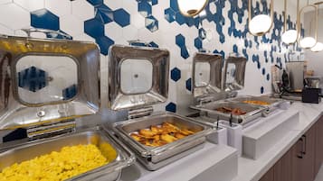 Free daily buffet breakfast