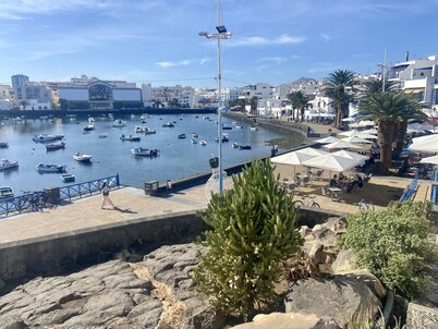 Inma House. In the Center of Arrecife, near the beach and the promenade.