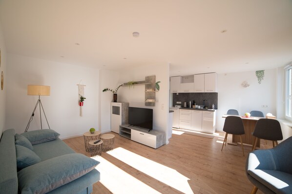 Smart-tv och en stereo