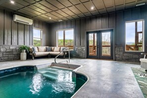 Indoor pool, a heated pool