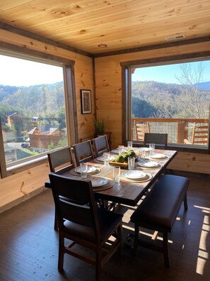 Dining - Huge Pool Cabin with Spectacular Views - Last Minute Discounts! (Sevierville)