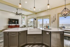 House, Multiple Beds | Private kitchen - 8319c Surf Dr - Resting Beach Face by Vacations Perfected (Panama City Beach)