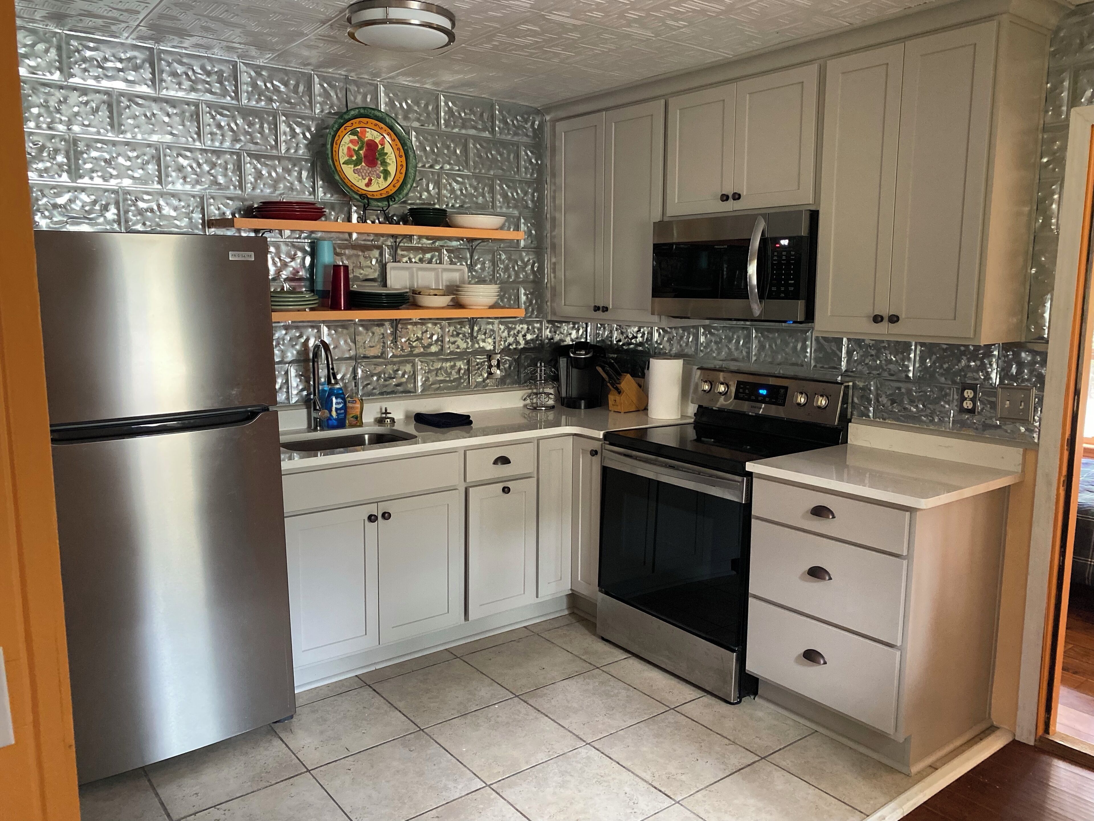 Remodeled historic cottage with a peek of the Gulf of Mexico.