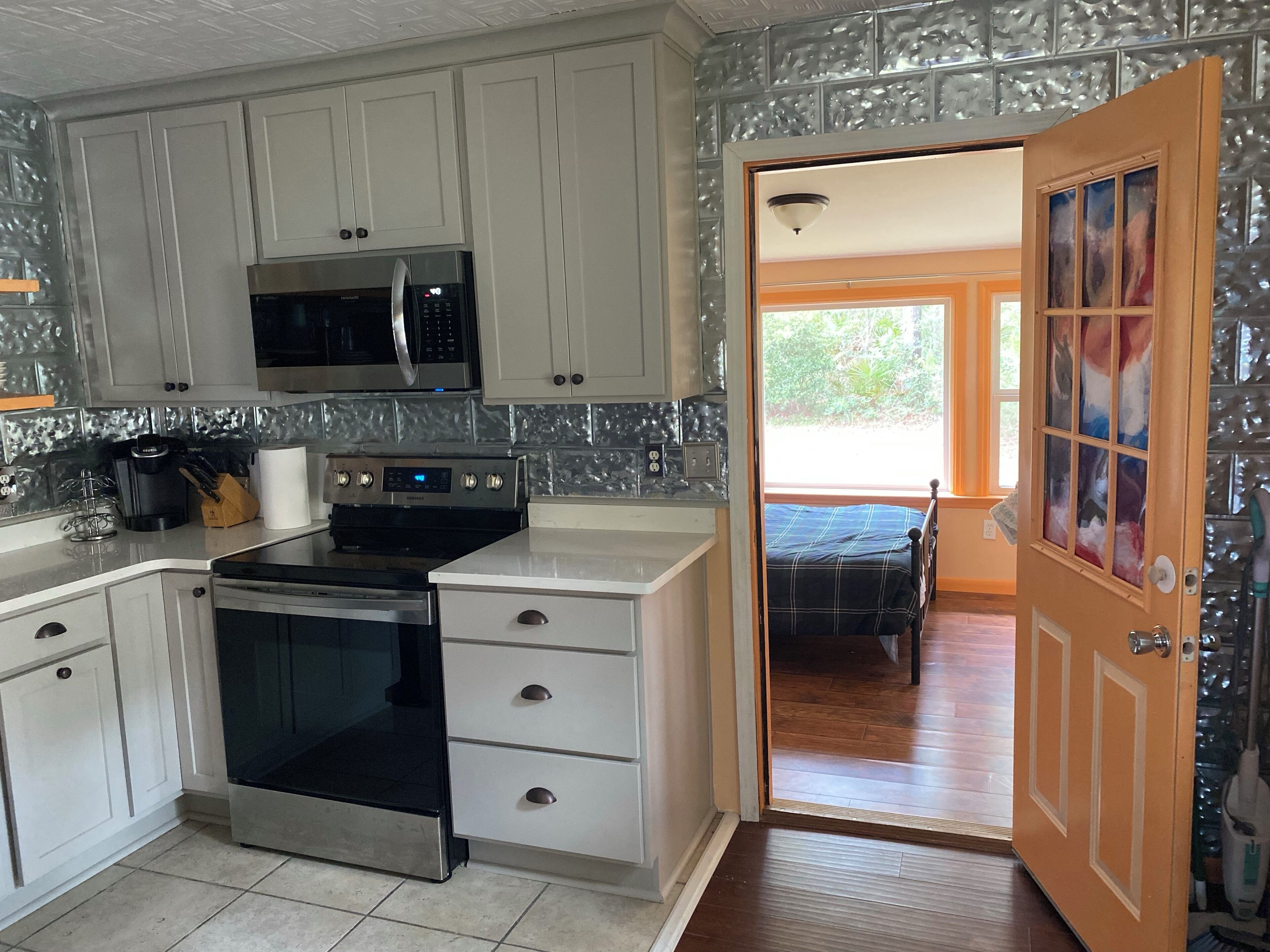 Remodeled historic cottage with a peek of the Gulf of Mexico.