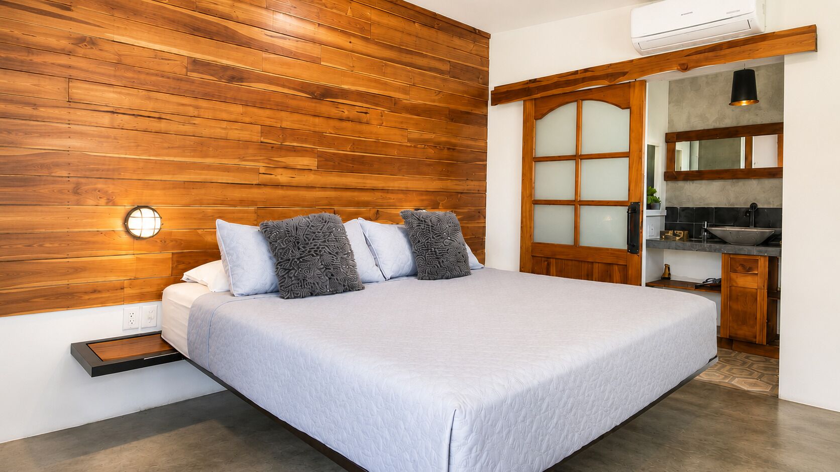 Romantic Double Room, Pool View | Egyptian cotton sheets, premium bedding, pillow-top beds, in-room safe