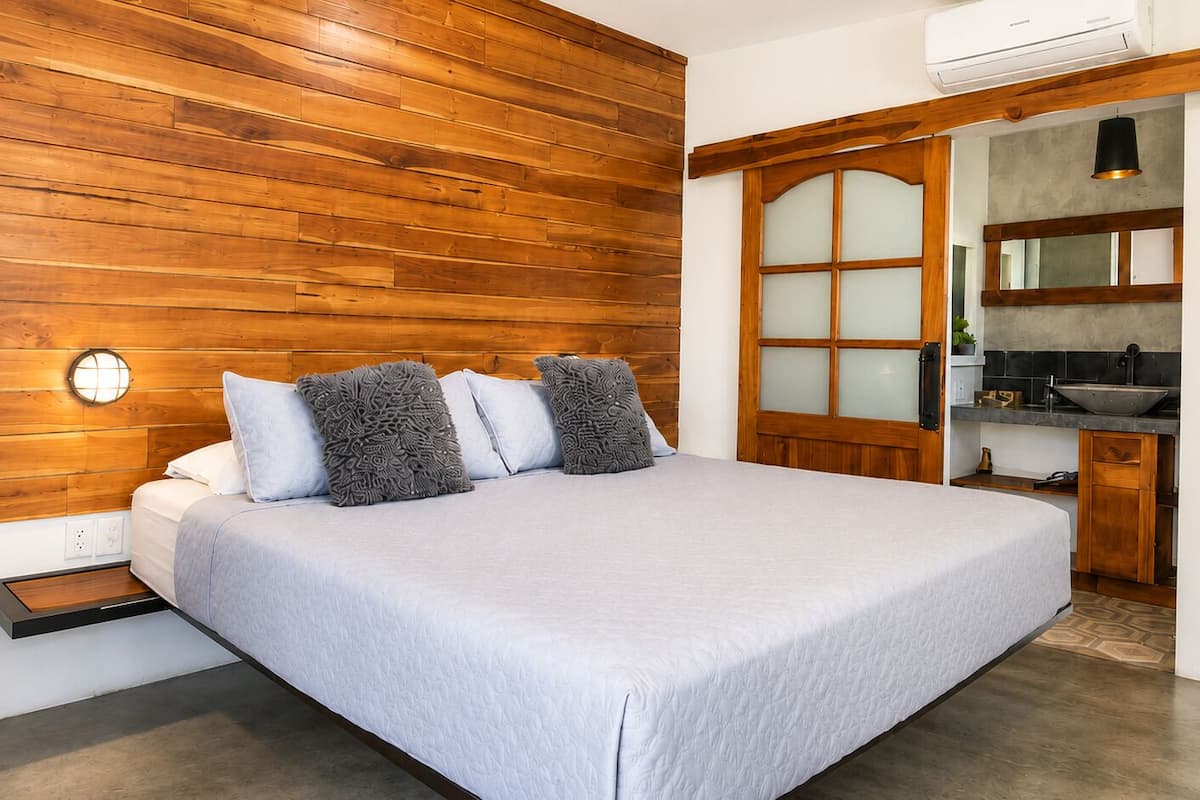 Romantic Double Room, Pool View | Egyptian cotton sheets, premium bedding, pillowtop beds, in-room safe