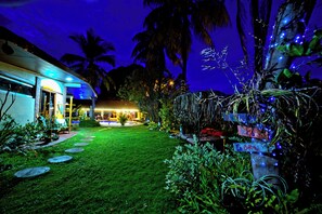 Romantic Quadruple Room, Pool View | Terrace/patio