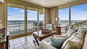 Condo, 3 Bedrooms | Living room - Shores of Panama 2 & 3 Bedroom Condos by Vacations Perfected (Panama City Beach)