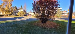Stroll down this charming residential street lined with trees and beautifully maintained homes in a variety of architectural styles.