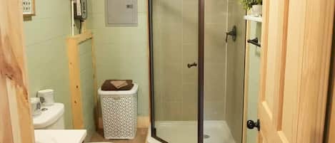 Duschwanne, Haartrockner, Shampoo