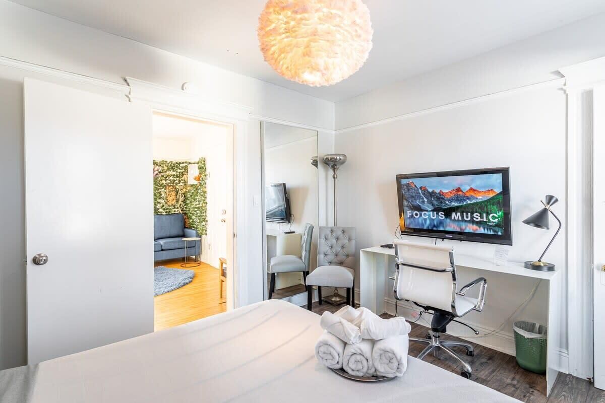 5 chambres, bureau, fer et planche à repasser, Wi-Fi gratuit