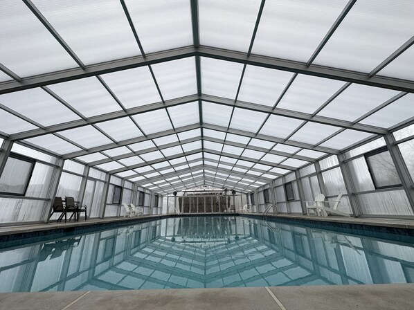 Indoor pool, a heated pool