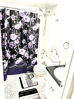 Combined shower/tub, bidet