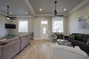 TV, fireplace - Ultimate Luxury Retreat: Mega Mansion - Pool & Spa (Nashville)