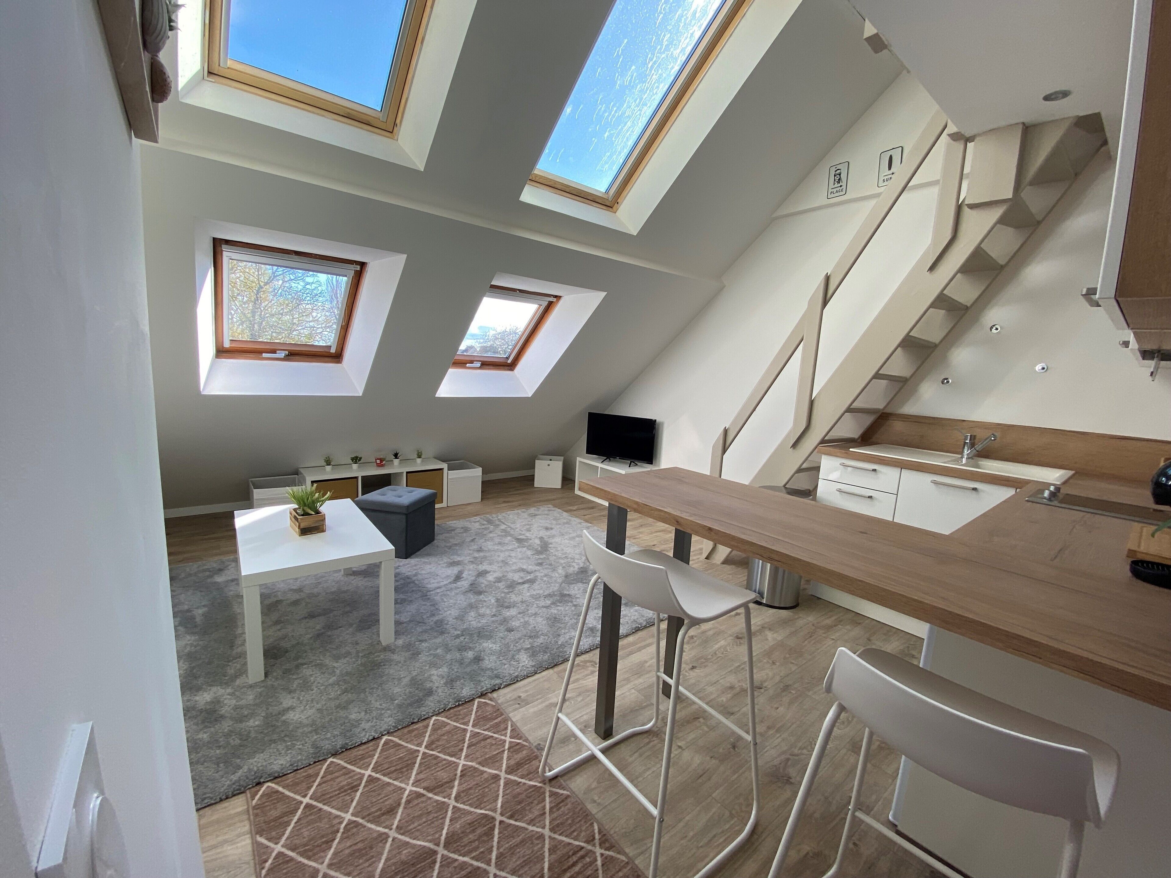 Duplex studio - 10 min from the sea