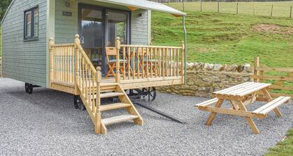 It’s a Shepherds Hut underneath with the size and comforts of a pod on top.