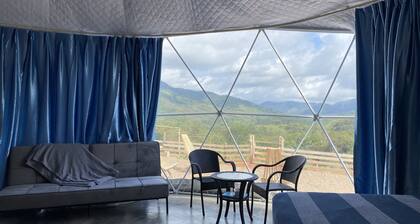 Dome tent in beautiful countryside, 20 minutes from the beach