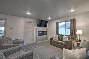 TV connectée, cheminée