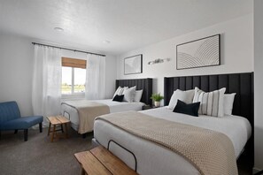 4 bedrooms, iron/ironing board, travel cot, free WiFi