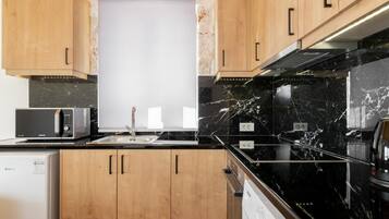 Microwave, oven, stovetop, toaster