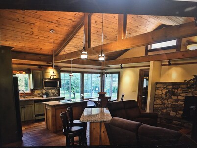 Beautiful Home on Pine Creek Backs up to Lyman Run State Park & the PA Wilds!!!!