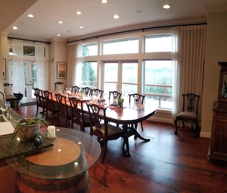 Dining. Woodinville Wine Country Tuscan/Chateau Style Home w/ Winery. Wines by appt.