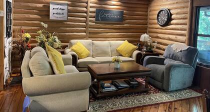 A charming cabin tucked in the woods