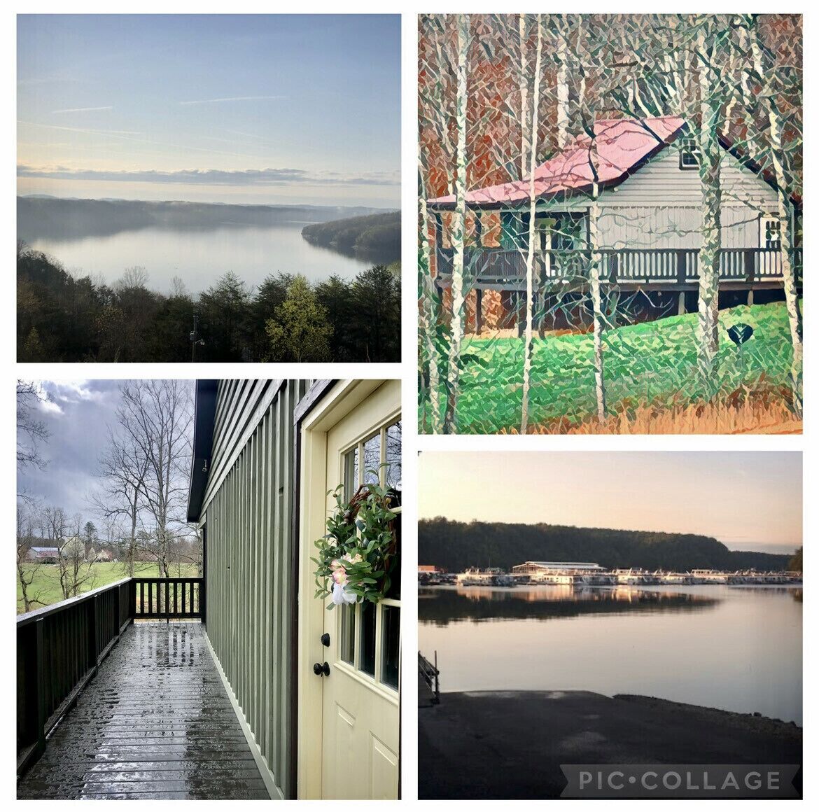 Lovely private cabin at Wolf Creek Marina sleeps 6