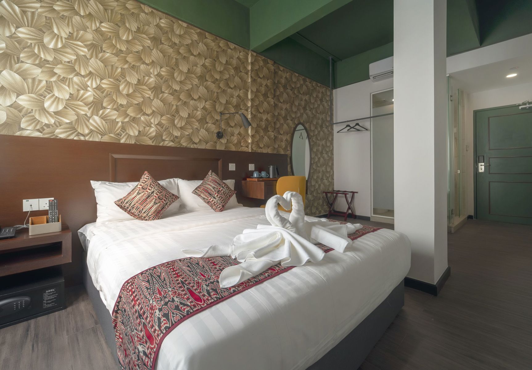 Blackout curtains, iron/ironing board, free WiFi, bed sheets