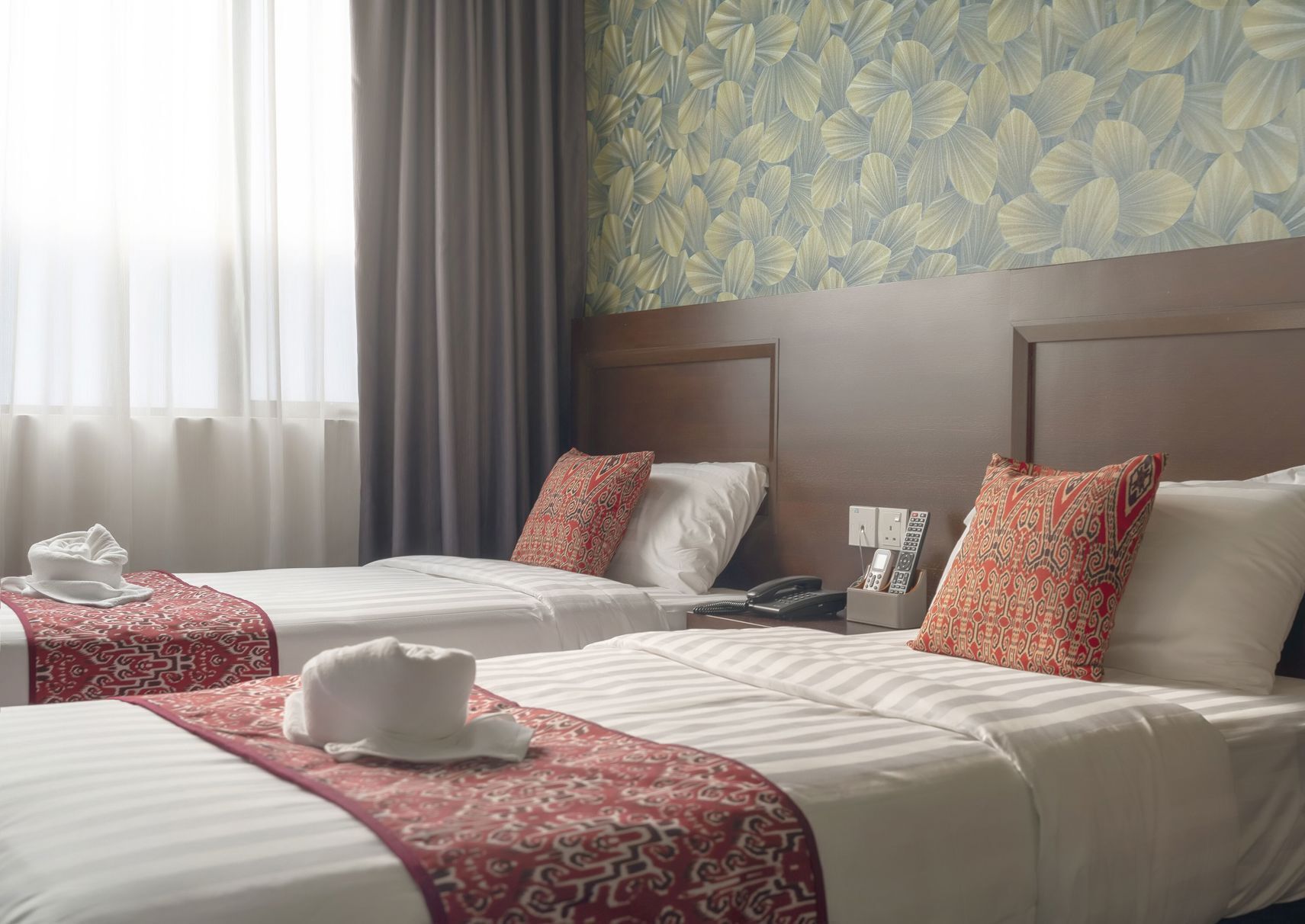 Blackout curtains, iron/ironing board, free WiFi, bed sheets
