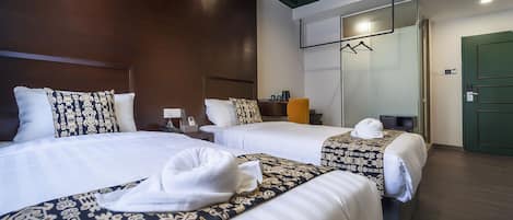 Deluxe-Zweibettzimmer | Verdunkelungsvorhänge, Bügeleisen/Bügelbrett, kostenloses WLAN