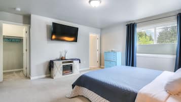 4 habitaciones, cuna de viaje, wifi gratis y ropa de cama