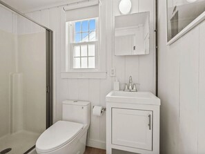 Douche, serviettes fournies