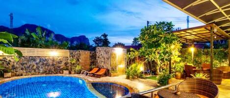 ヴィラ 3 ベッドルーム マウンテンビュー | 3 室のベッドルーム、WiFi (無料)、ベッドシーツ