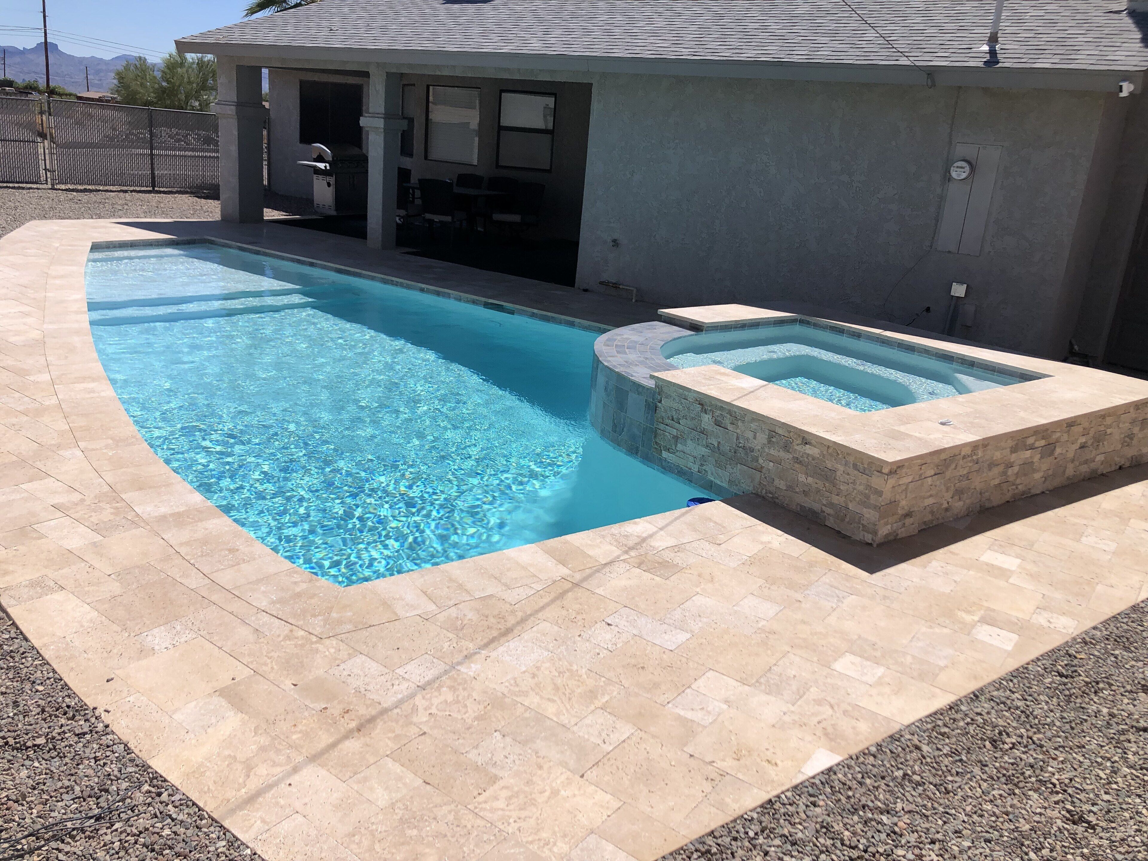 Beautiful new in ground very private pool and jacuzzi 