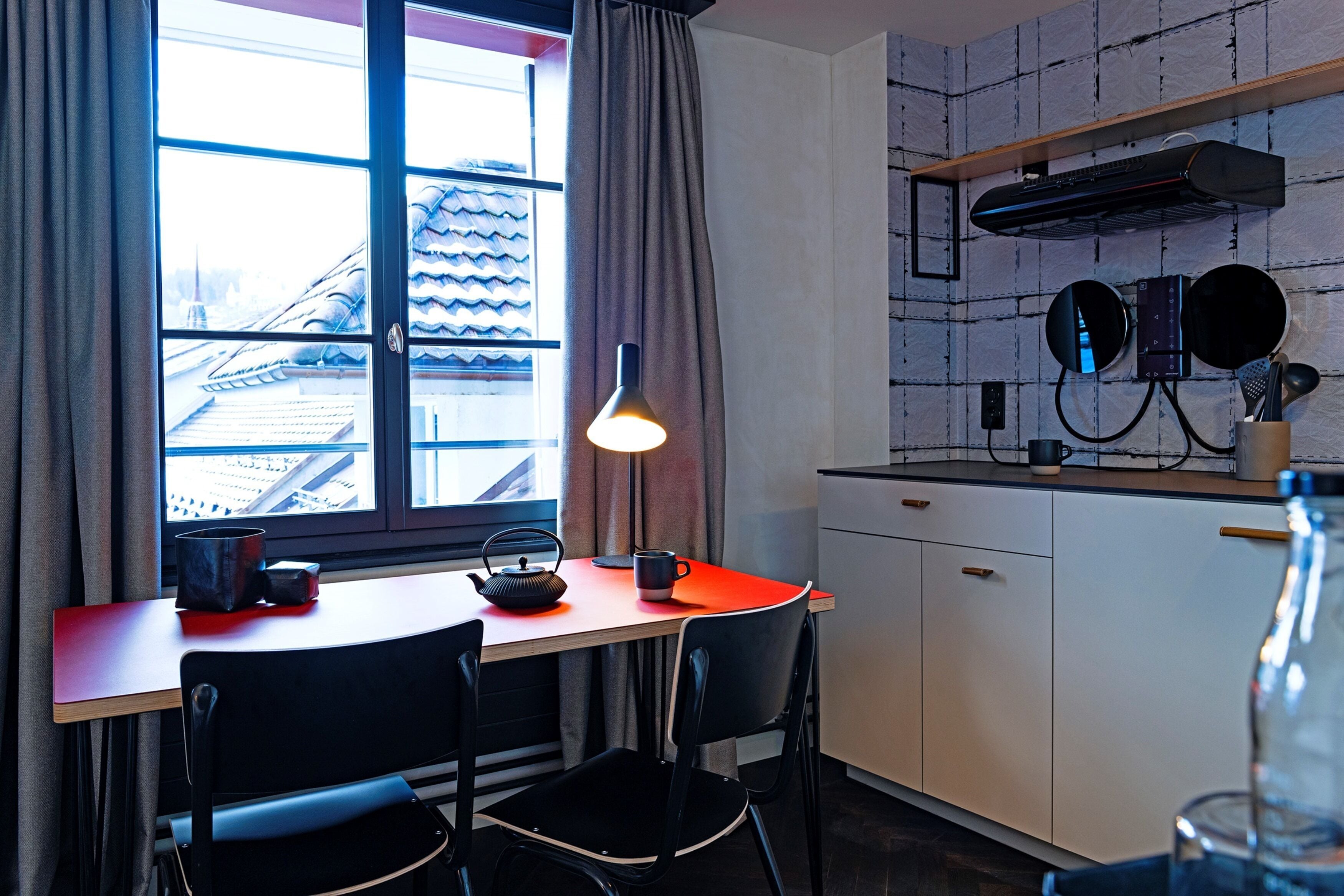 Habitación doble de diseñador, cocineta | Cocina privada