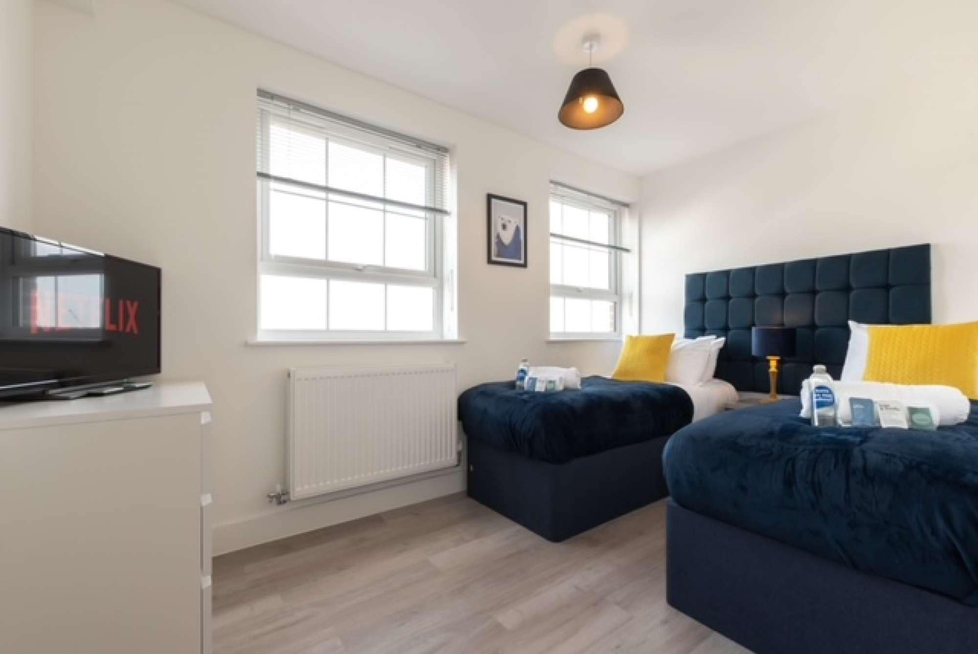 3 bedrooms, iron/ironing board, travel cot, free WiFi