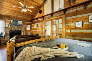 1 bedroom, iron/ironing board, free WiFi, bed sheets - Ultra Fun Cabin w/ Cinema, Arcade, Fire Pit, Tub! (Sevierville)