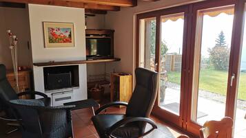 TV connectée, cheminée