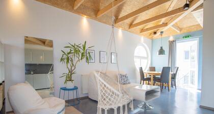 Ferienwohnung Blå mit Garten in Strandnähe