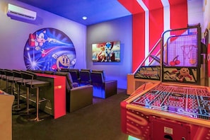 Games room - Cozy Home w/ Sci-Fi Themed BR, Arcade, Theater, Game Loft & Pool - Near Disney (Davenport)