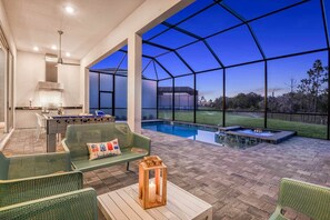 A heated pool