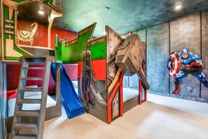 Children’s area - Premium Home w/ Hero Theme BR, Secret Gaming RM, Theater & Pool - Near Disney (Davenport)